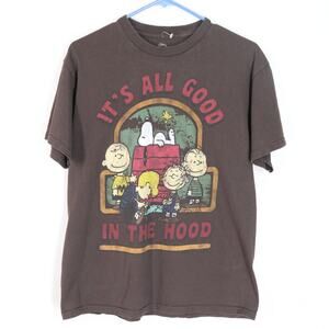 Peanuts It's All Good In The Hood T Shirt M Snoopy Charlie Brown Pig Pen